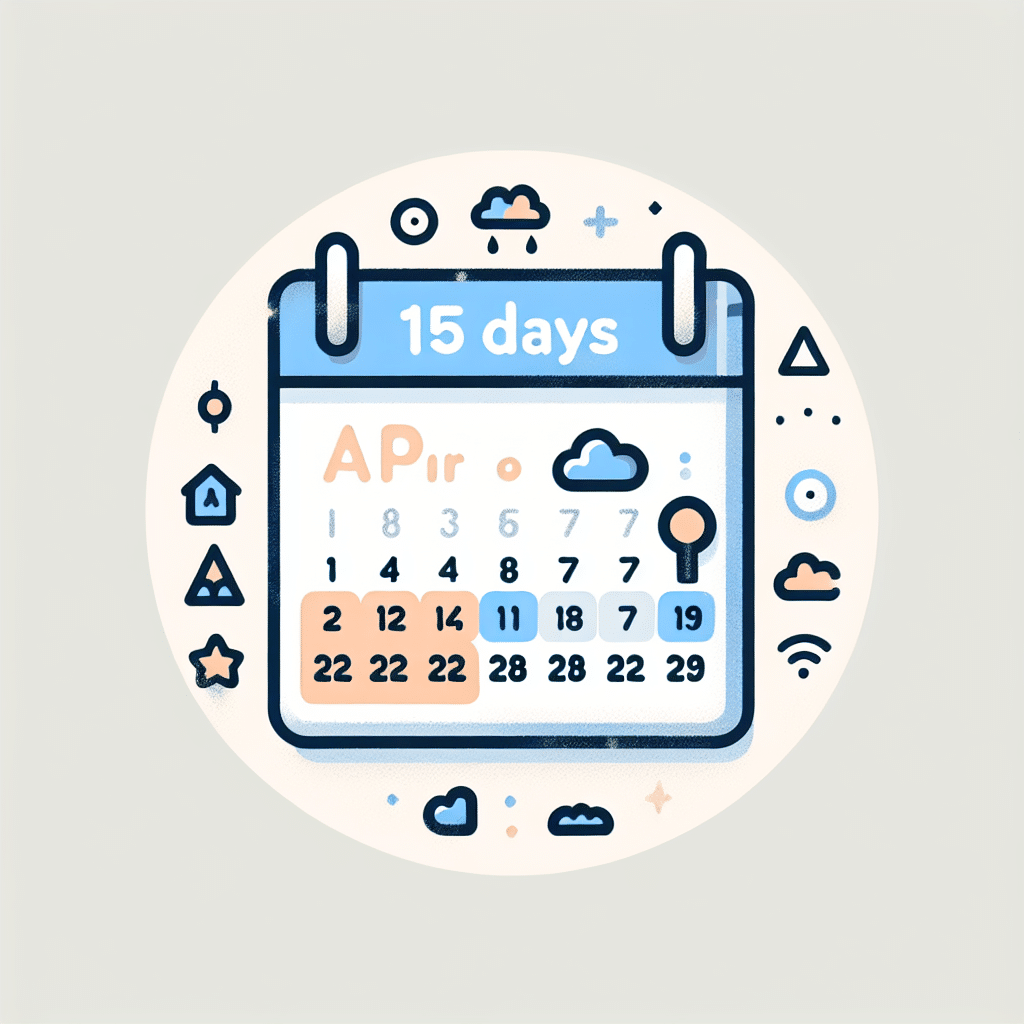 What is 15 days after 4/8/2025