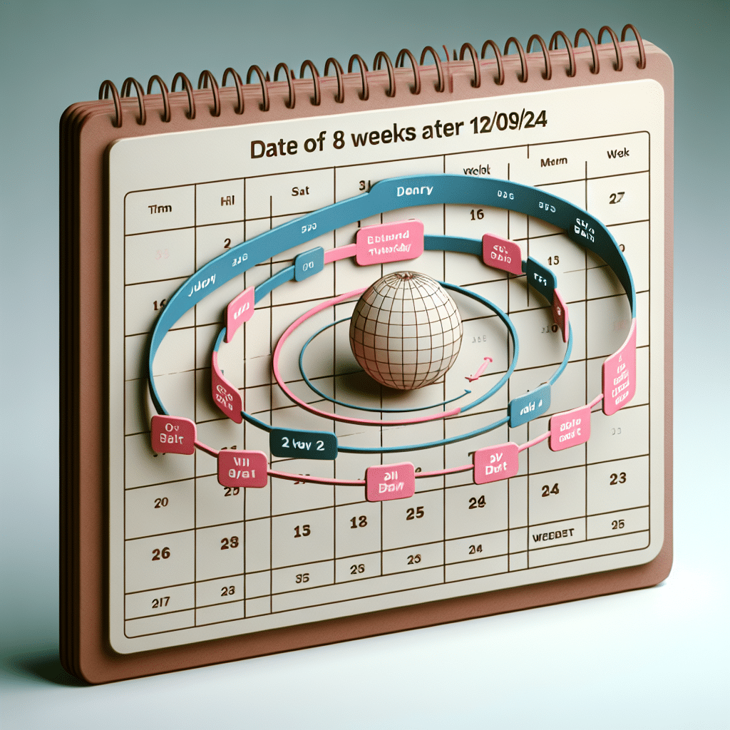 What is 8 weeks date from 12/09/24