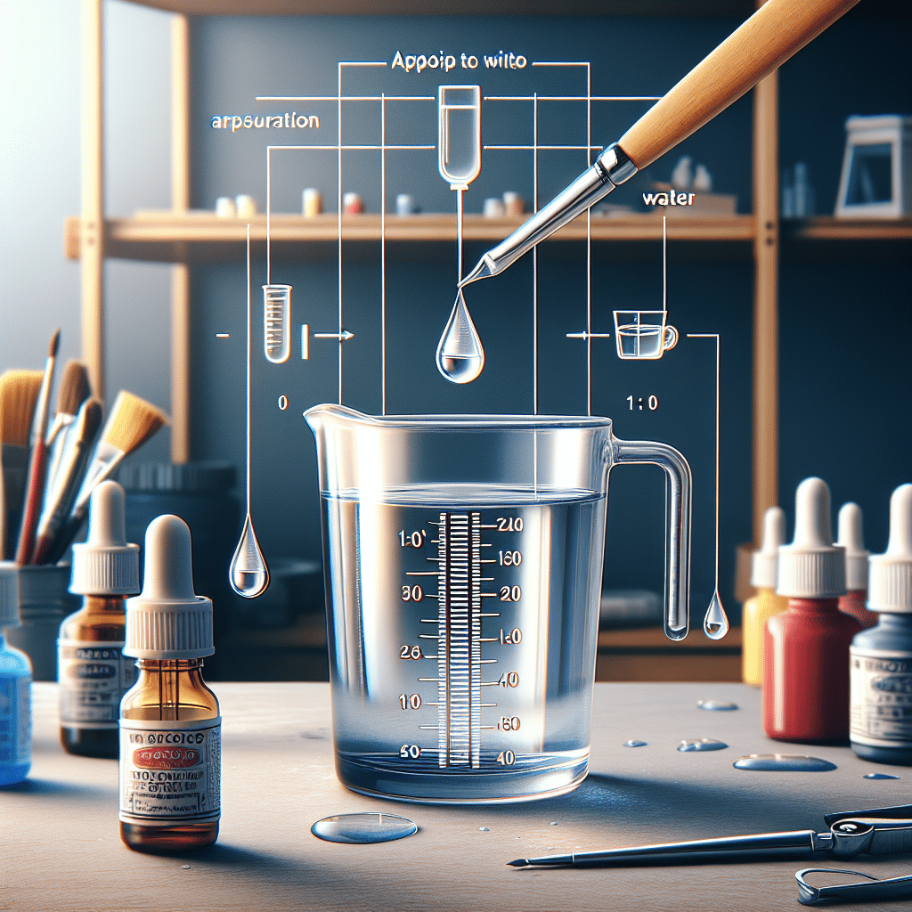 Airbrush paint thinning with water what is the ratio