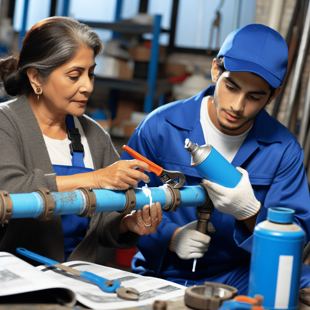 Blue pipe dope is used for what purpose
