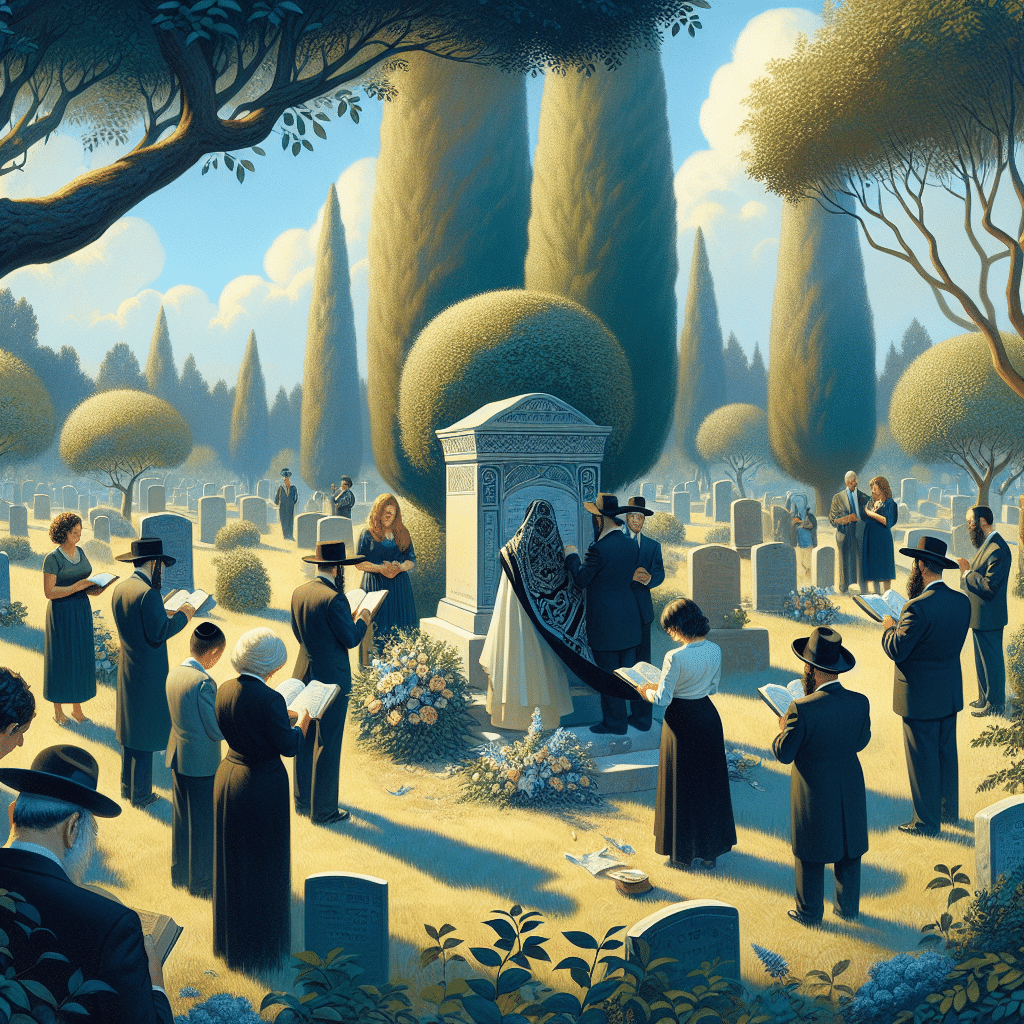In the jewish religion what is an unveiling