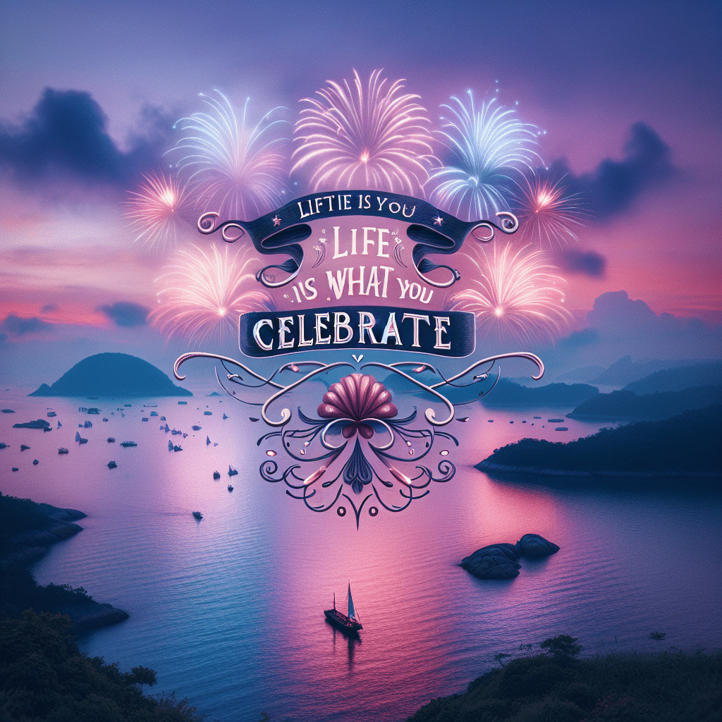 Life is what you celerbate quote