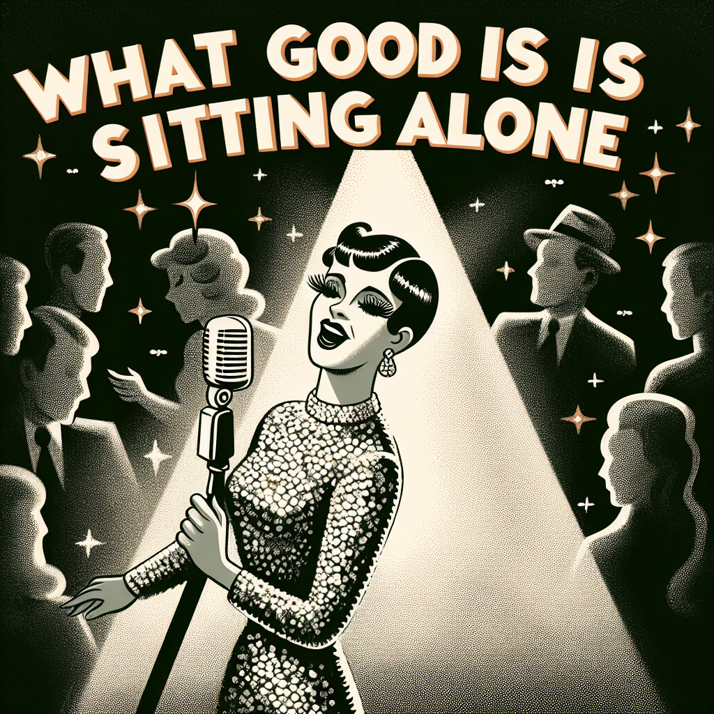 Lisa minnelli what good is sitting alone lyrics