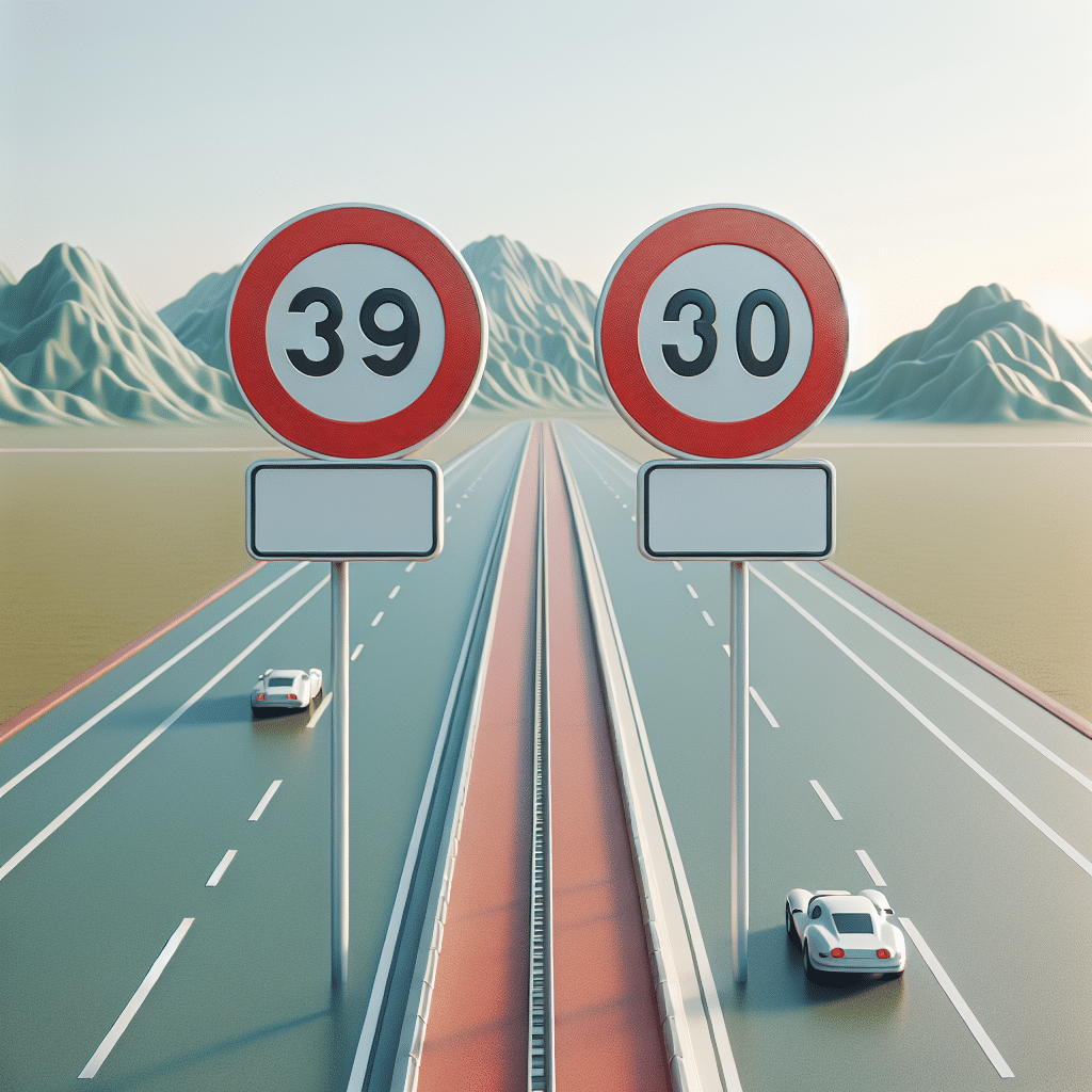 On a two-lane undivided highway what is the speed limit