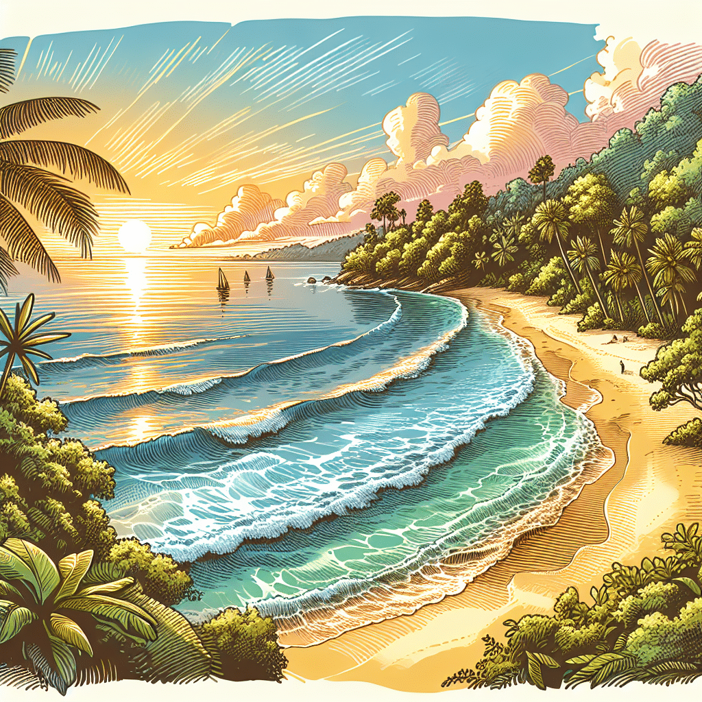 What beach is considered the pearl of the pacific