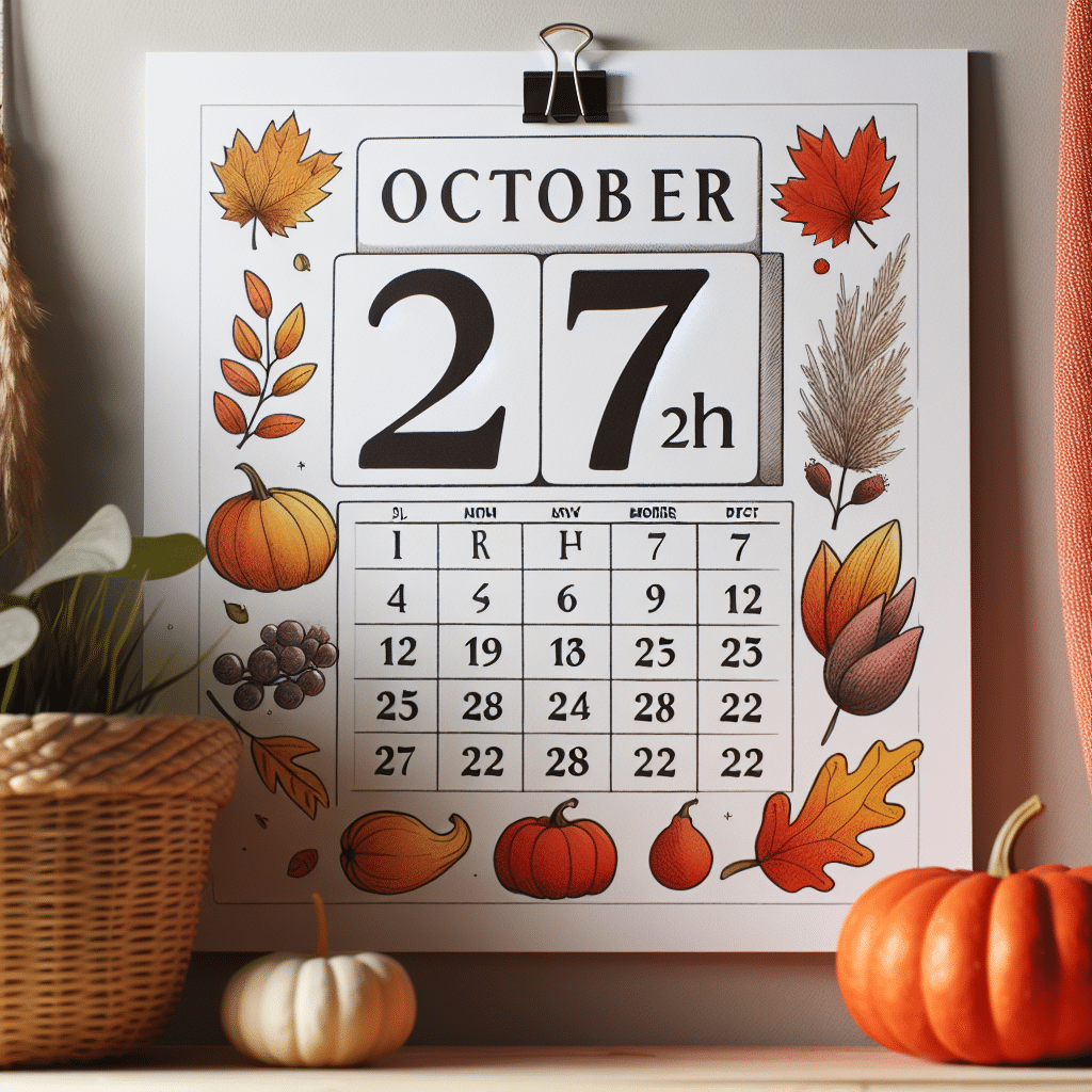 What day is october 27