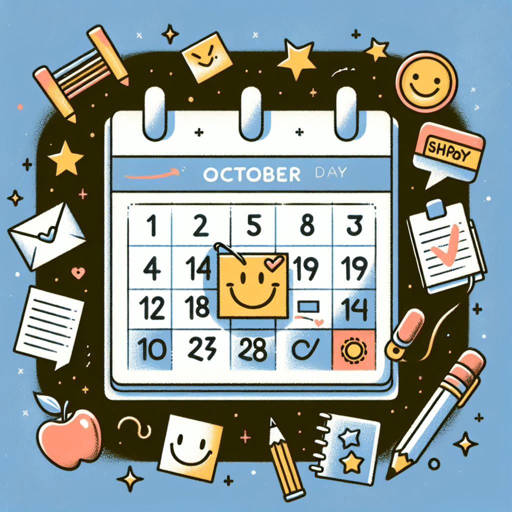 What day of october is the best for teachers recommendation