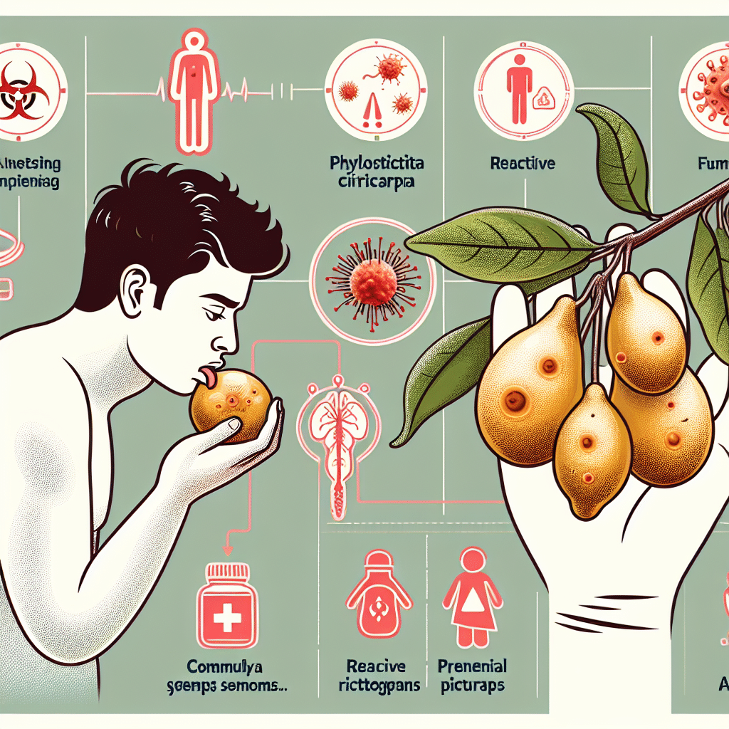 What happens when phyllosticta citricarpa is ingested by humans