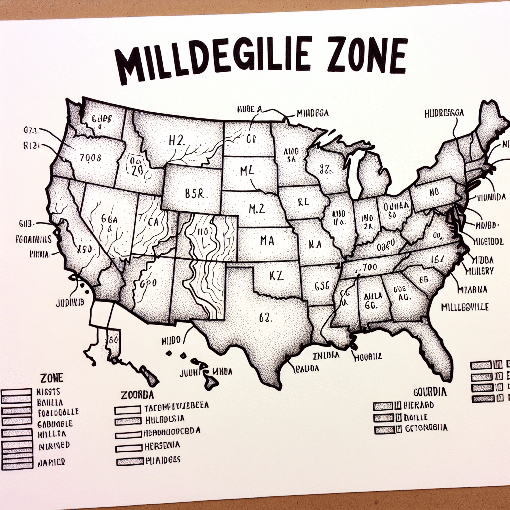 What hardiness zone is milledgeville georgia