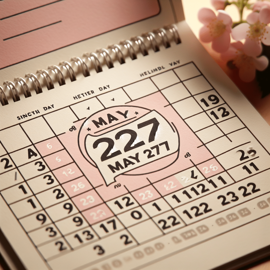 What holiday is may 27 2024