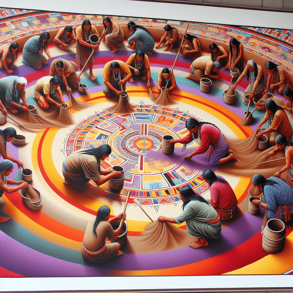 What indian tribe is known for sand painting