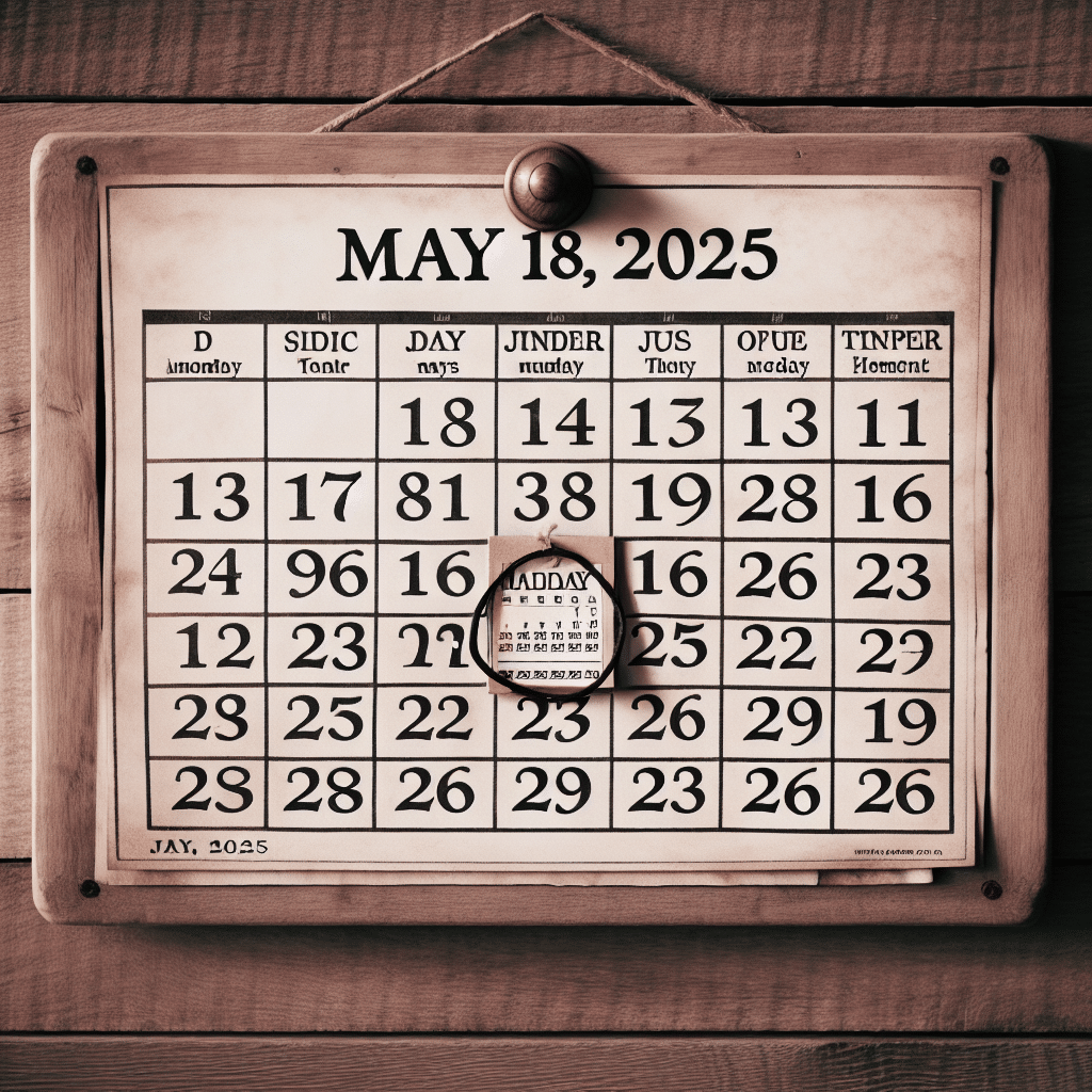 What is 150 days before may 18 2025