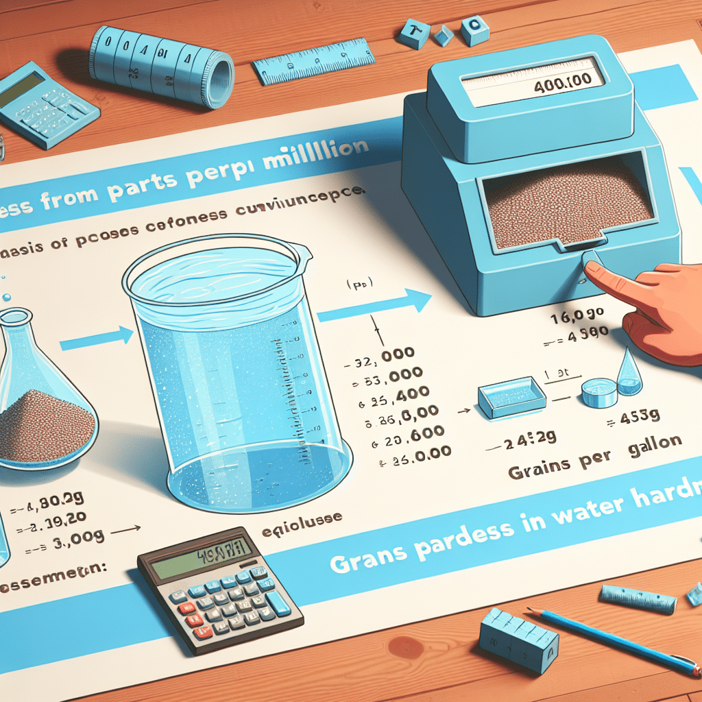 What is 400 ppm hardness in grains per gallon
