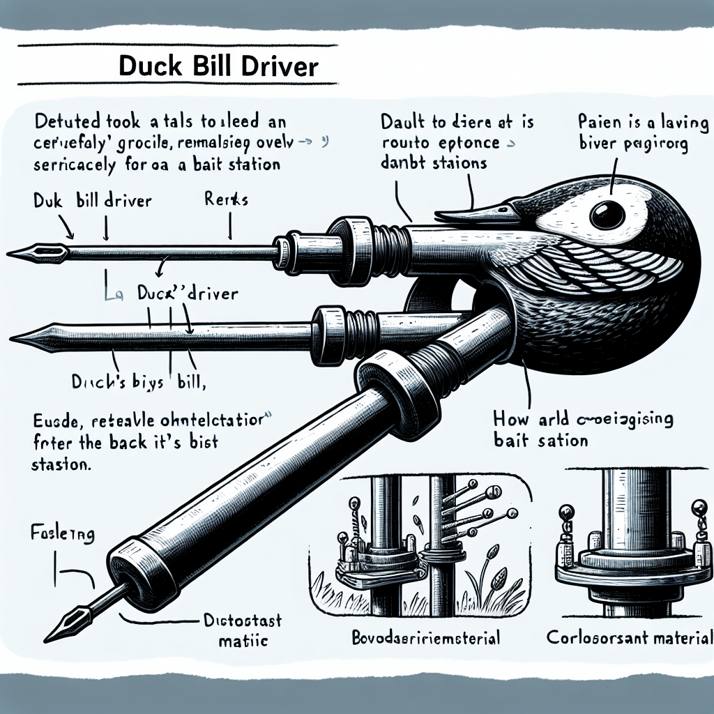 What is a duck bill driver for a bait station