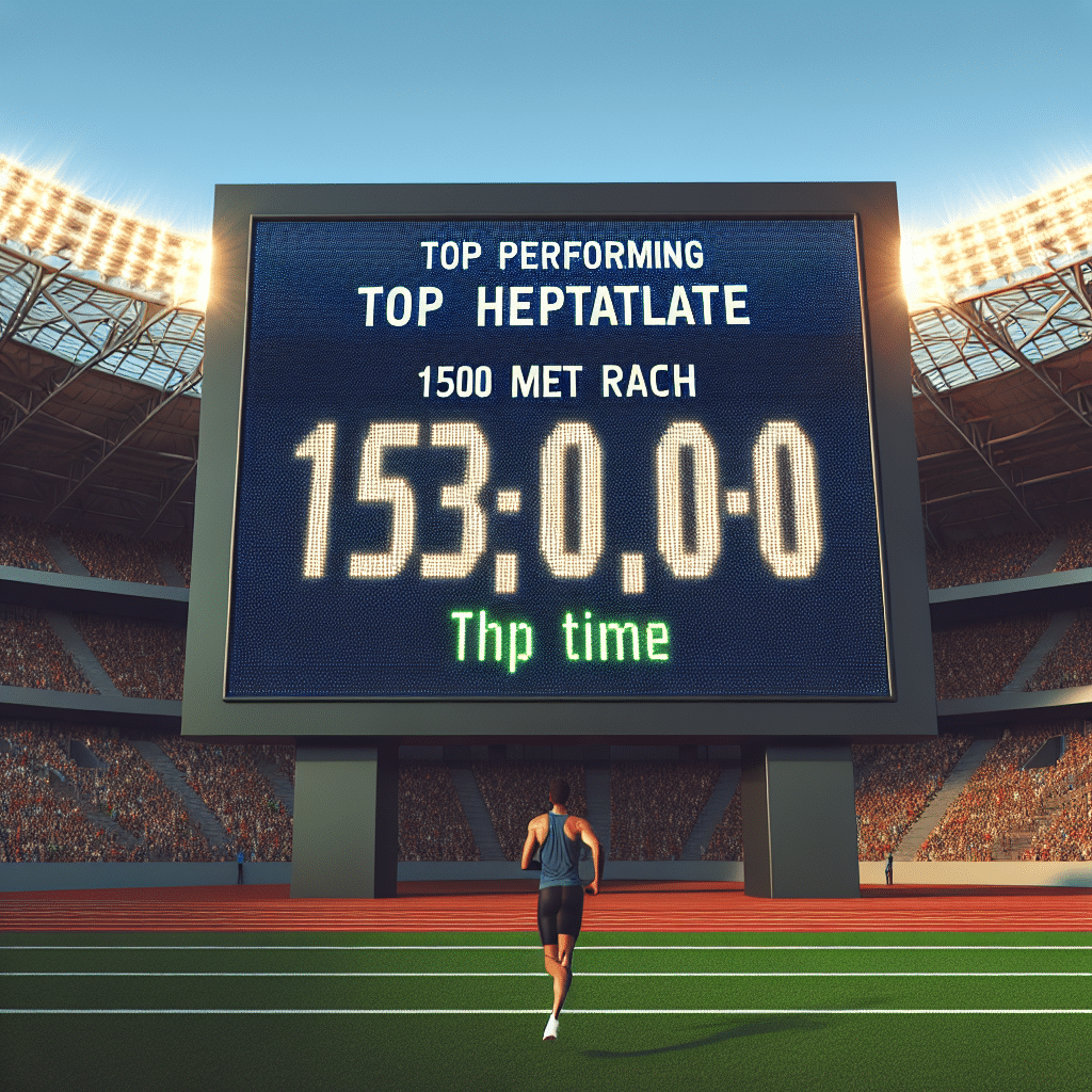 What is a good heptathlete 1500 time