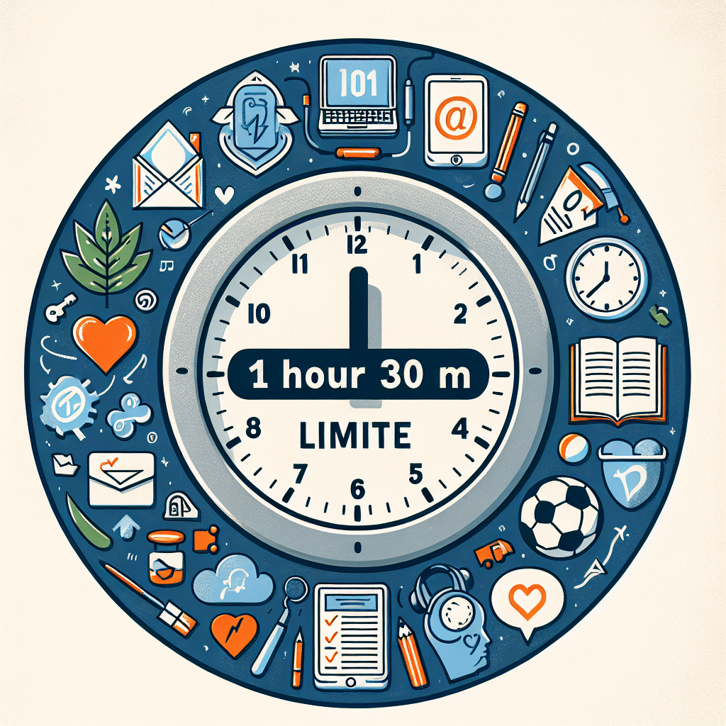 What is a healthy online time limit for teens online