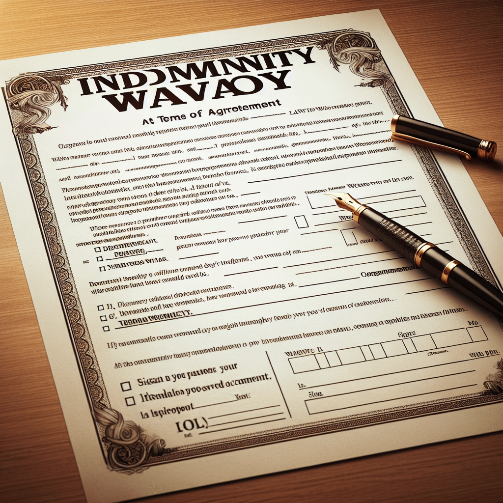 What is a indemnity waiver