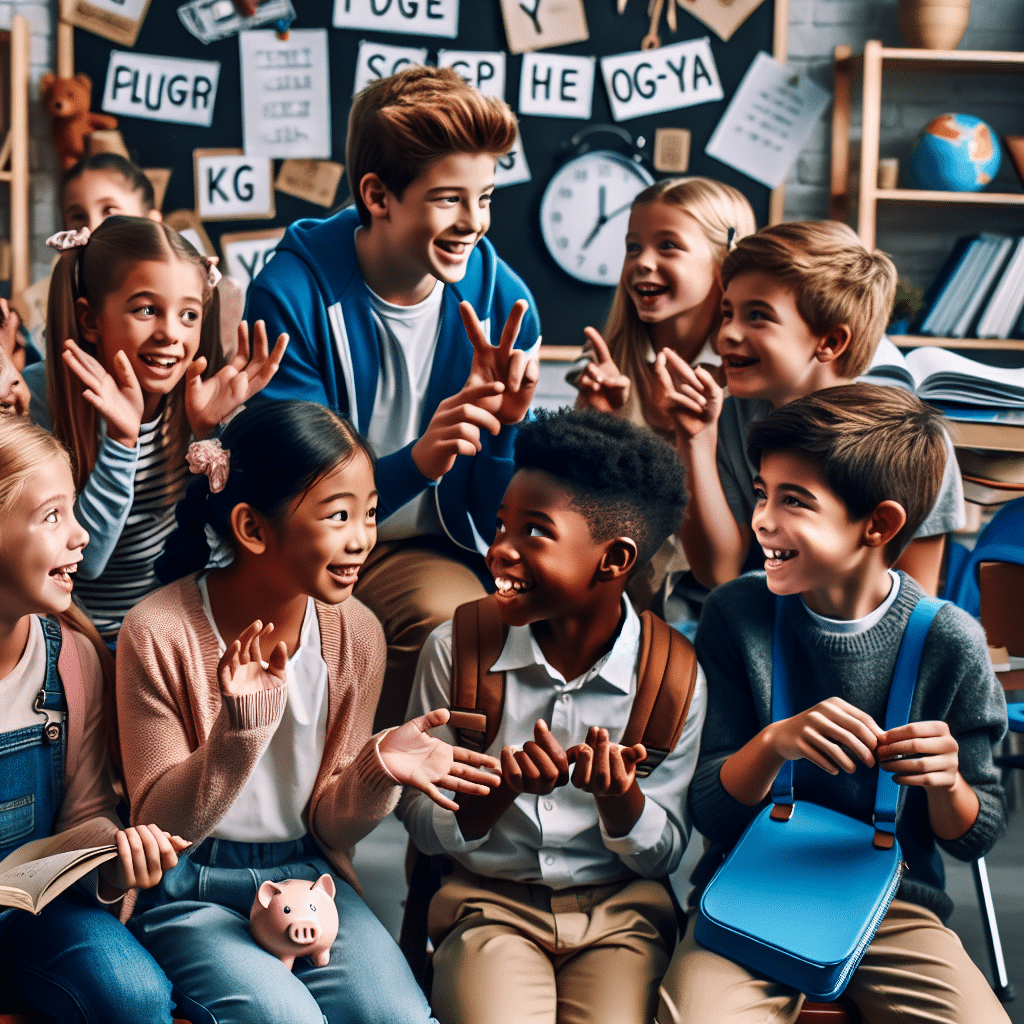 What is a language among school children like pig latin