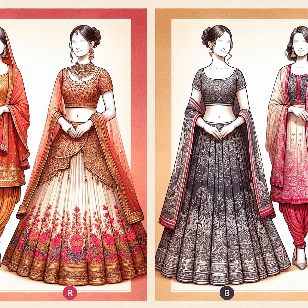 What is a lehenga vs salwar kameez