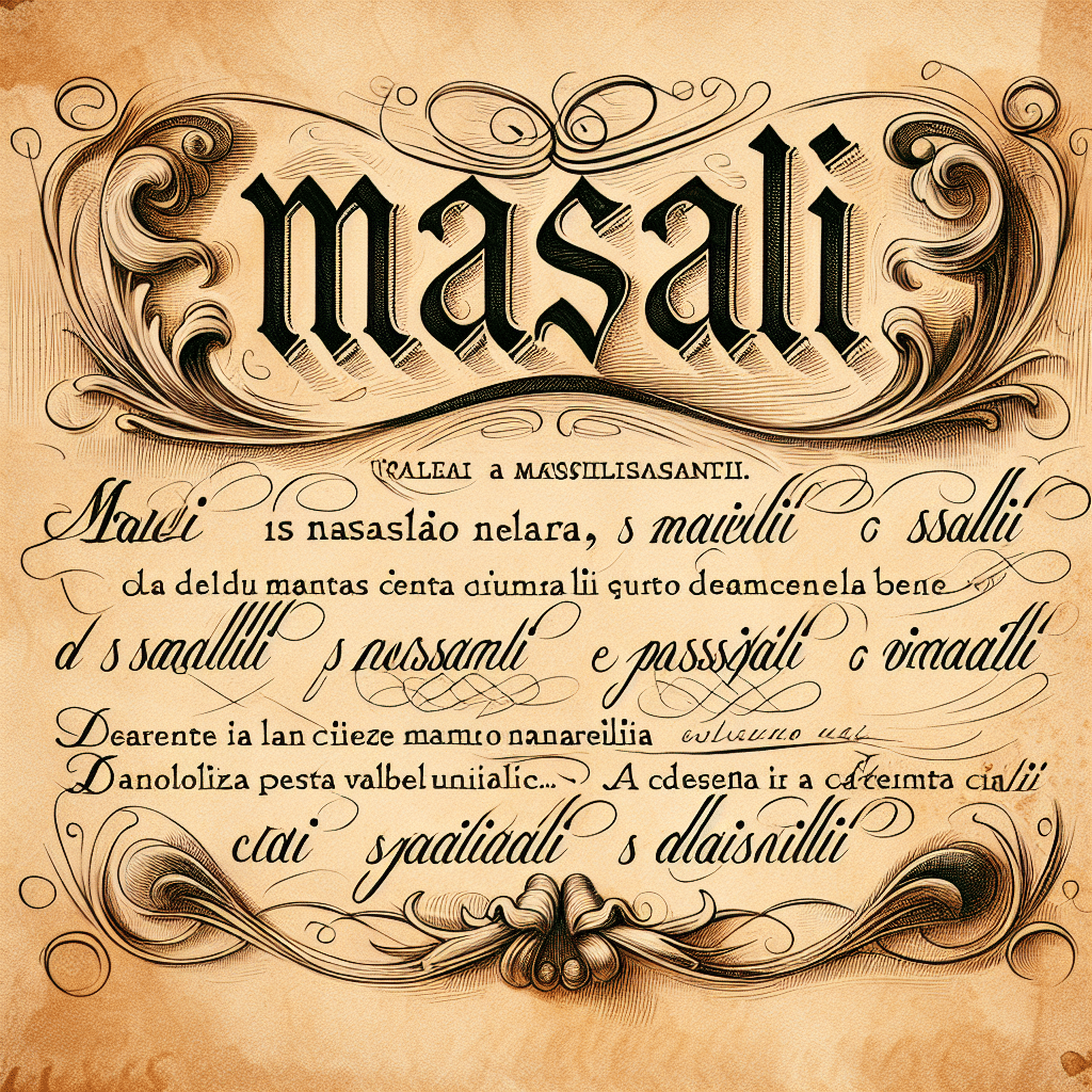 What is a masali in italian