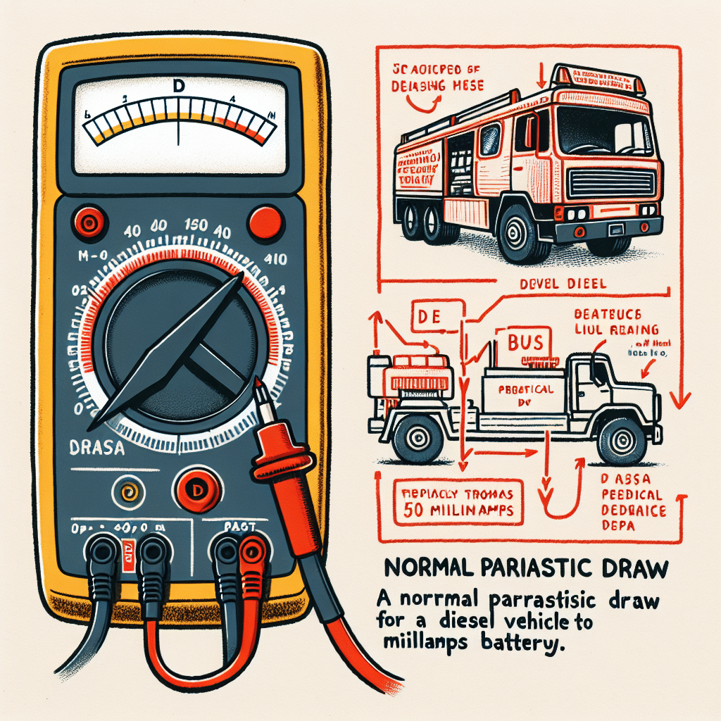 What is a ok parasitic draw on a diesel