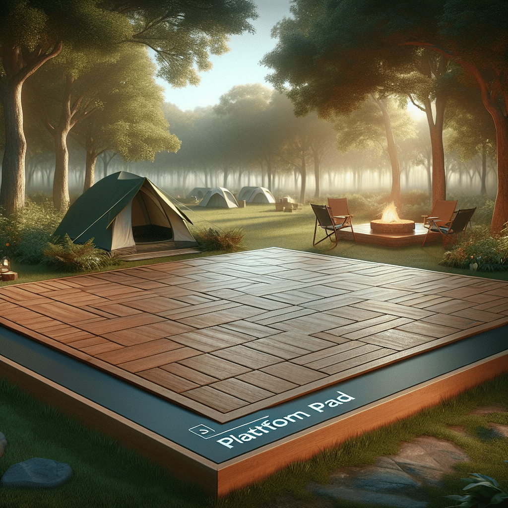 What is a platform pad pertaining to campsites
