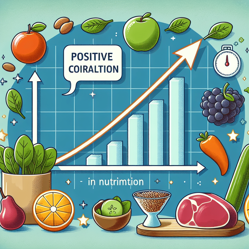 What is a positive correlation in nutrition