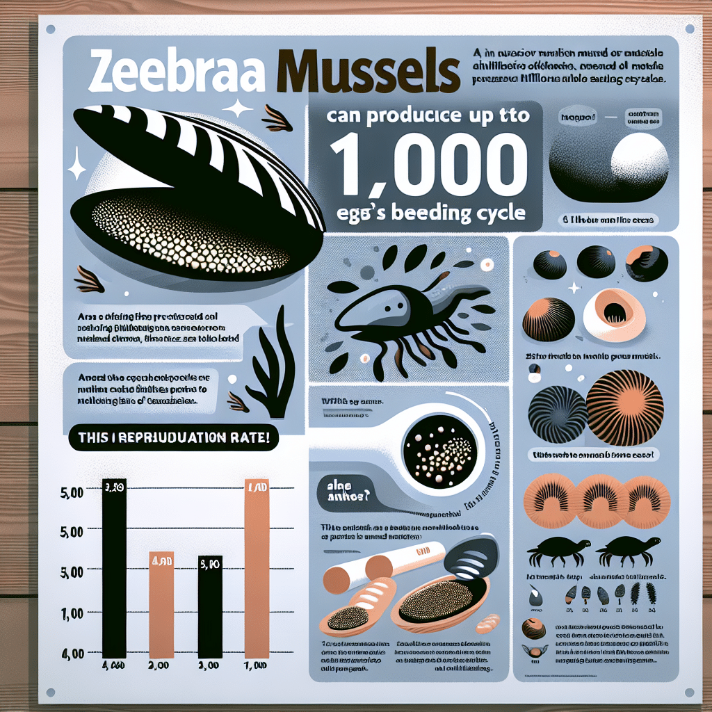 What is a shocking statistic about zebra mussels