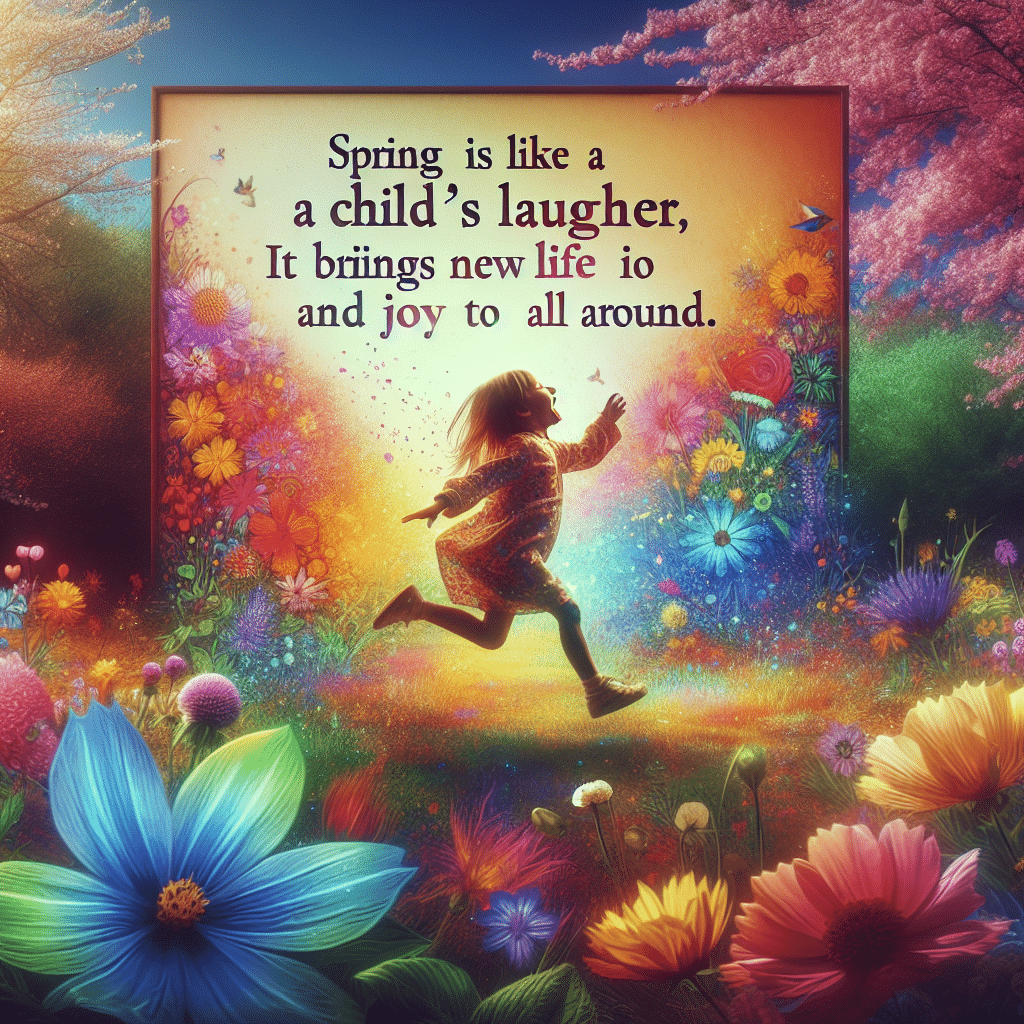 What is a simile for spring