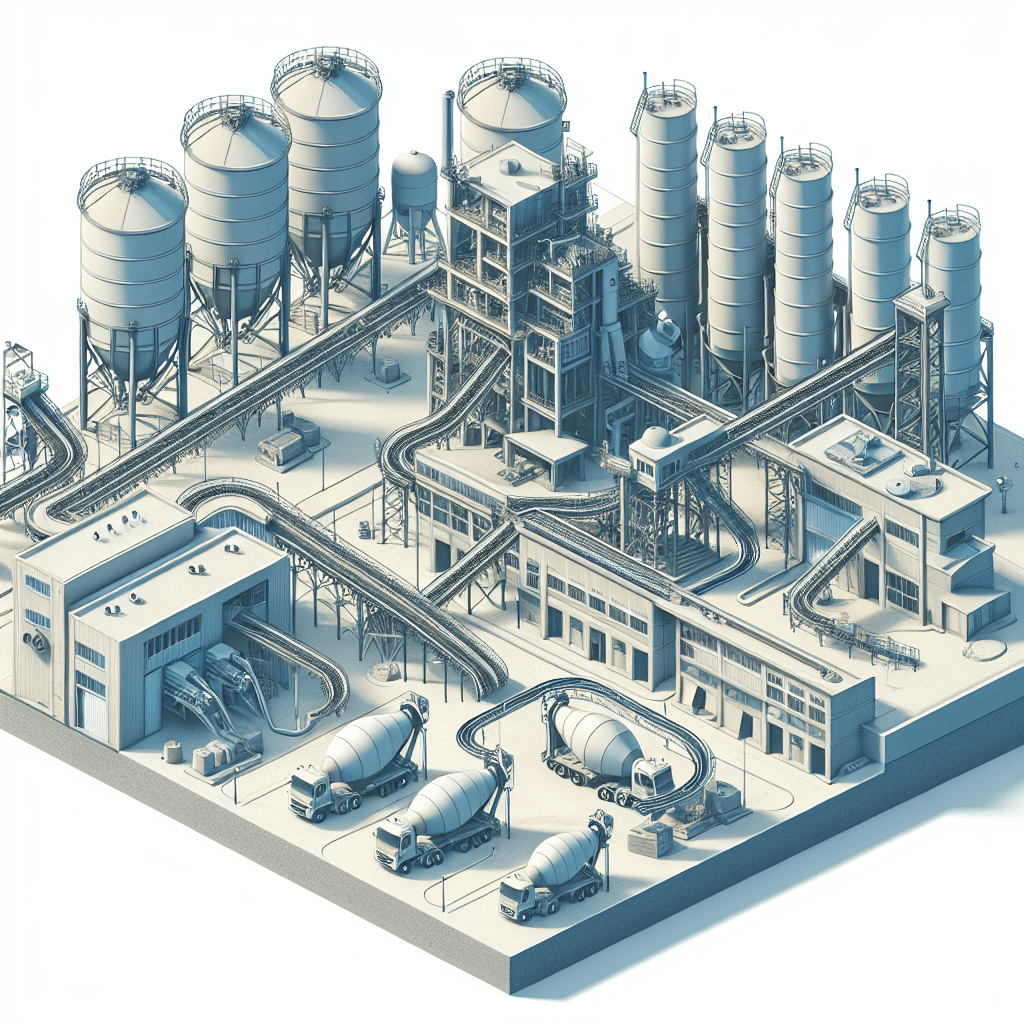 What is a stationary concrete plant