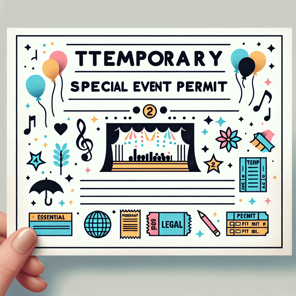 What is a temporary special event permit