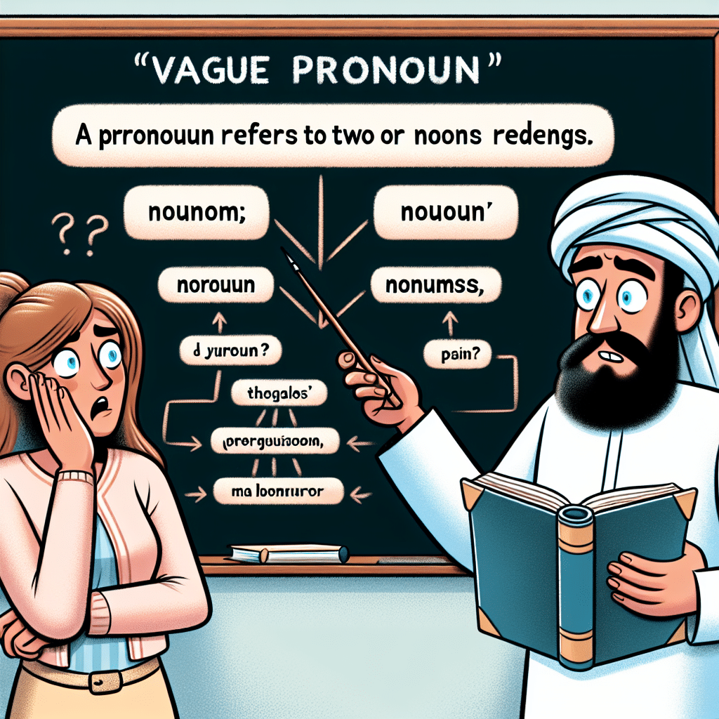 What is a vague pronoun