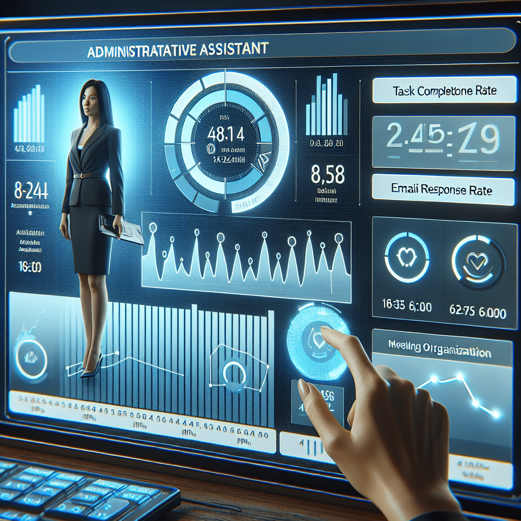 What is an example kpi for administrative assistant