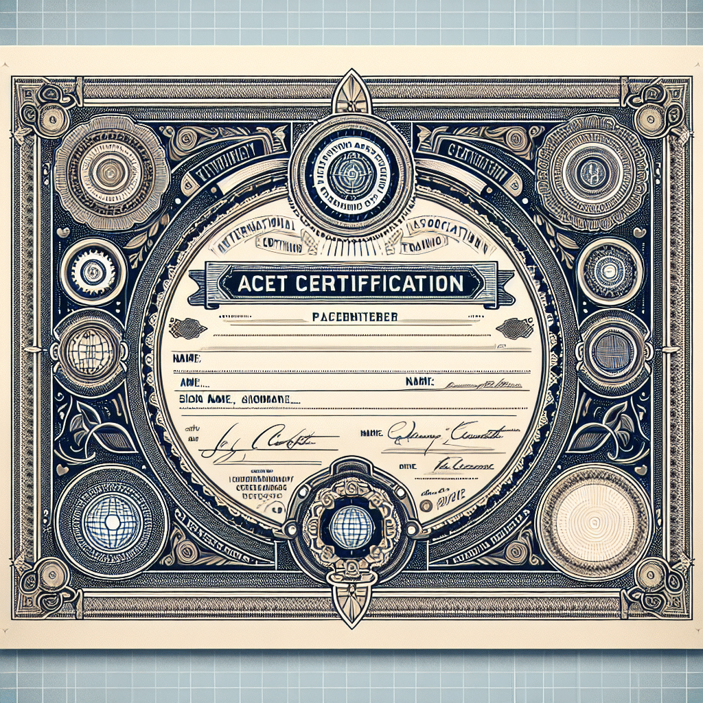 What is an iacet ceertification for