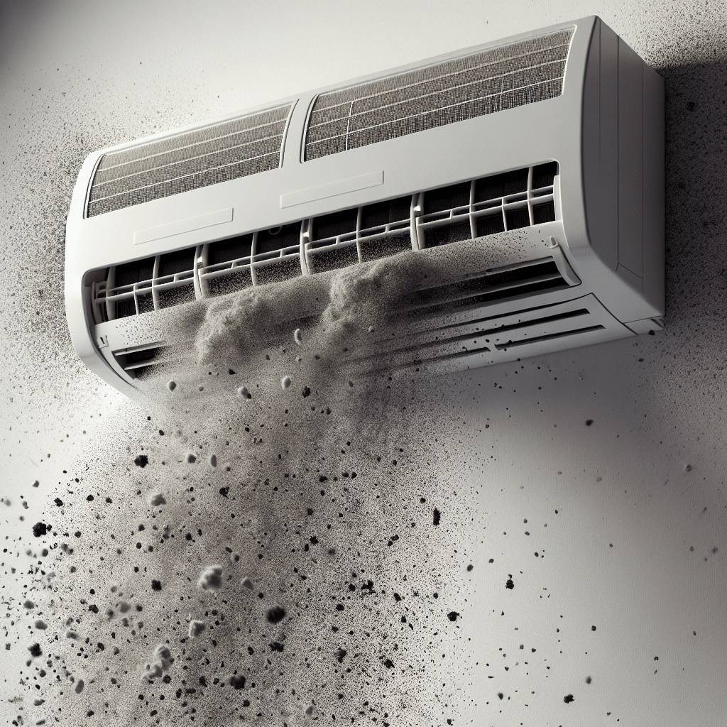 What is black stuff from air conditioners