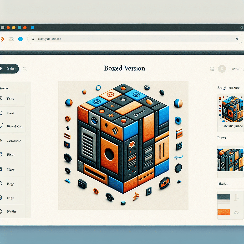 What is boxed version widget in blogger