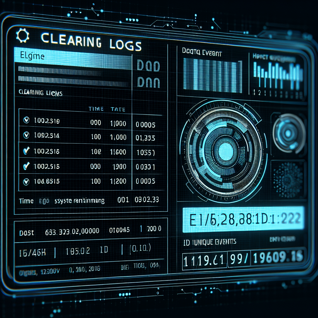 What is clearing logs event id number