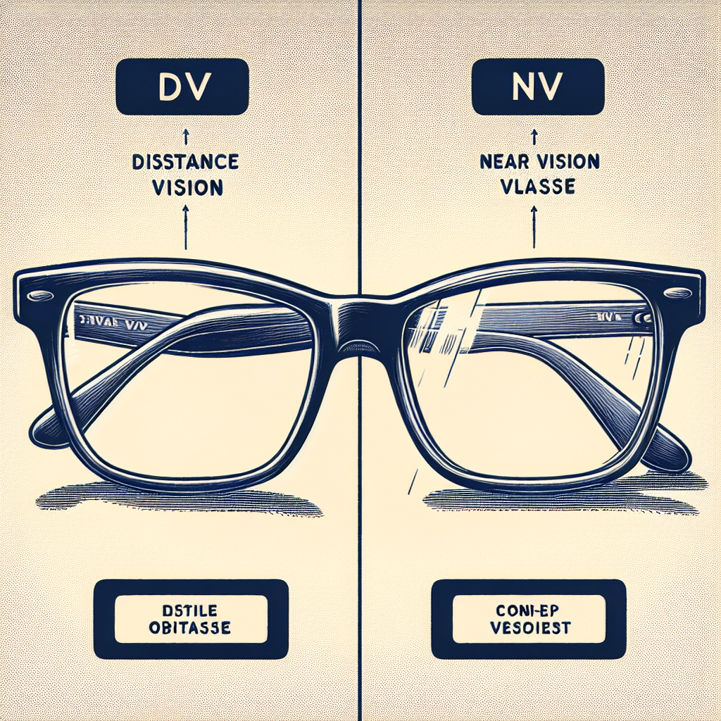 What is differance in glasses nv and dv