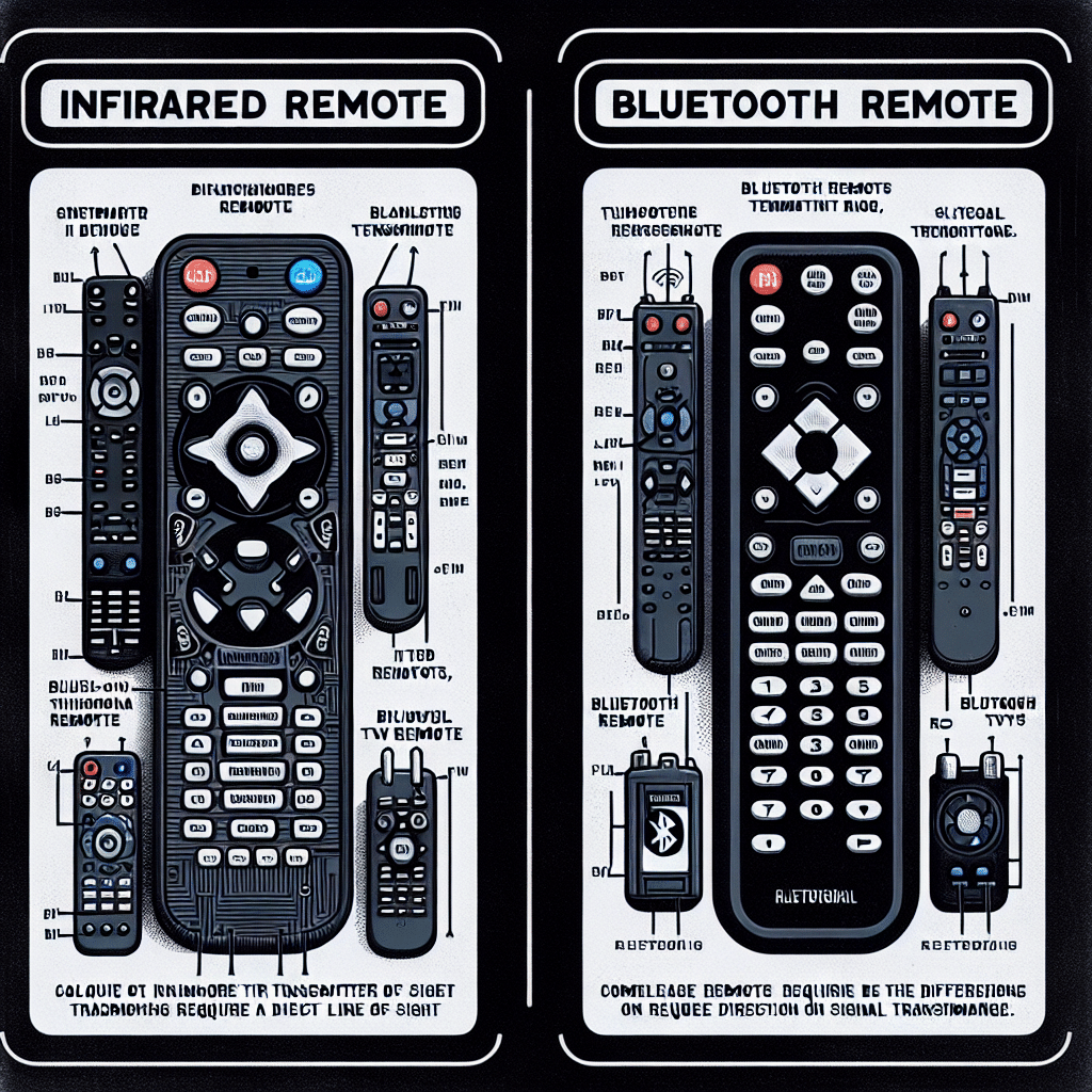 What is difference between infrared and bluetooth tv remote