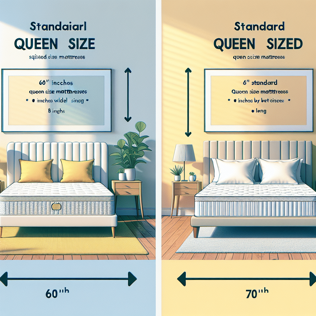 What is difference between queen and standard us queen