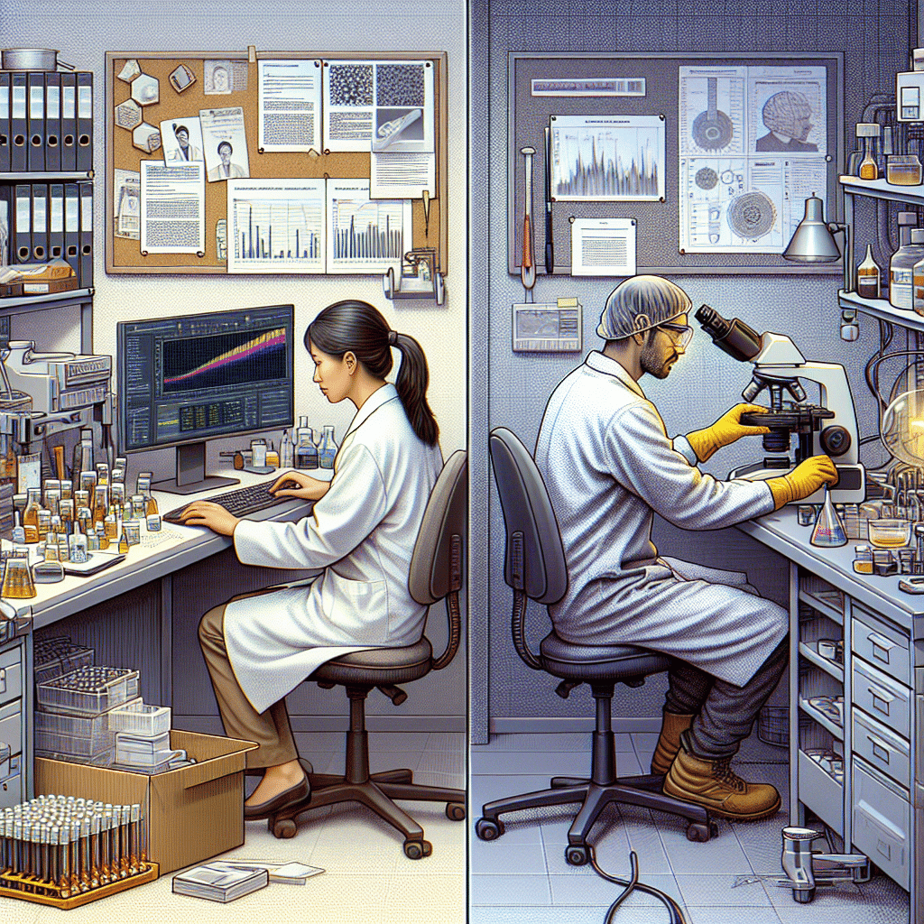 What is different between research associate and lab technician