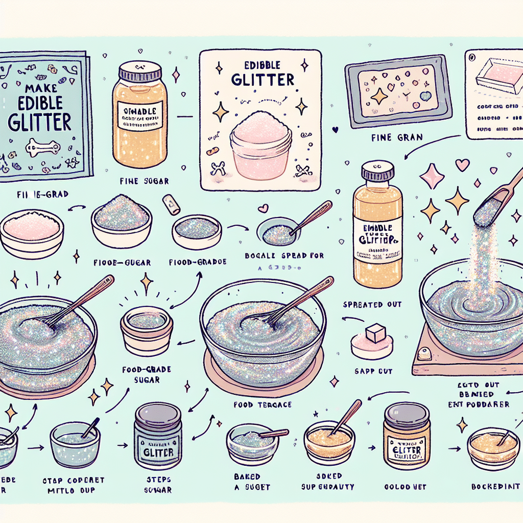 What is edible glitter made of