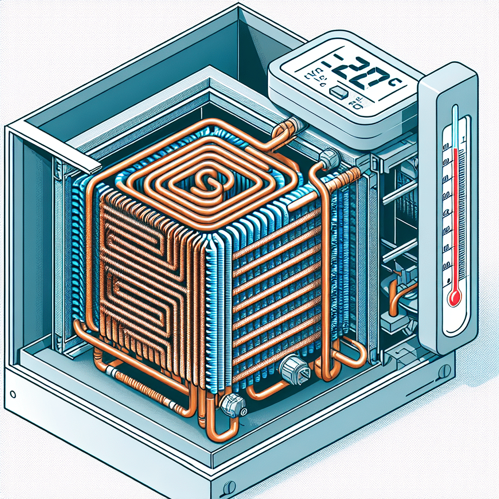 What is evaporator coil temp in box freezer