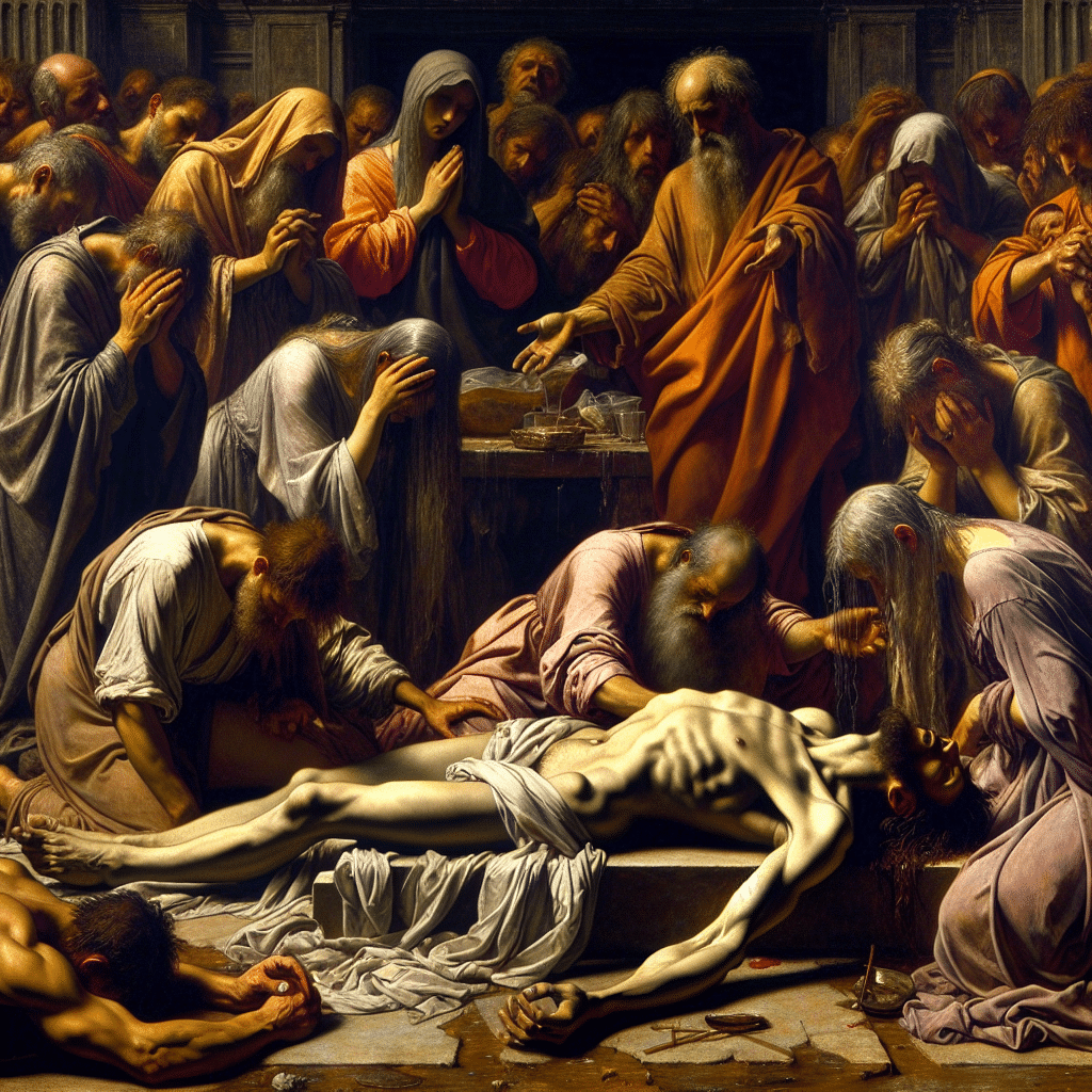What is gittos intended message the lamentation of christ
