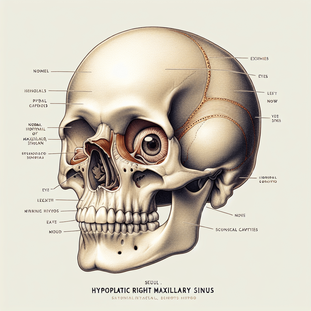 What is hypoplastic right maxillary sinus