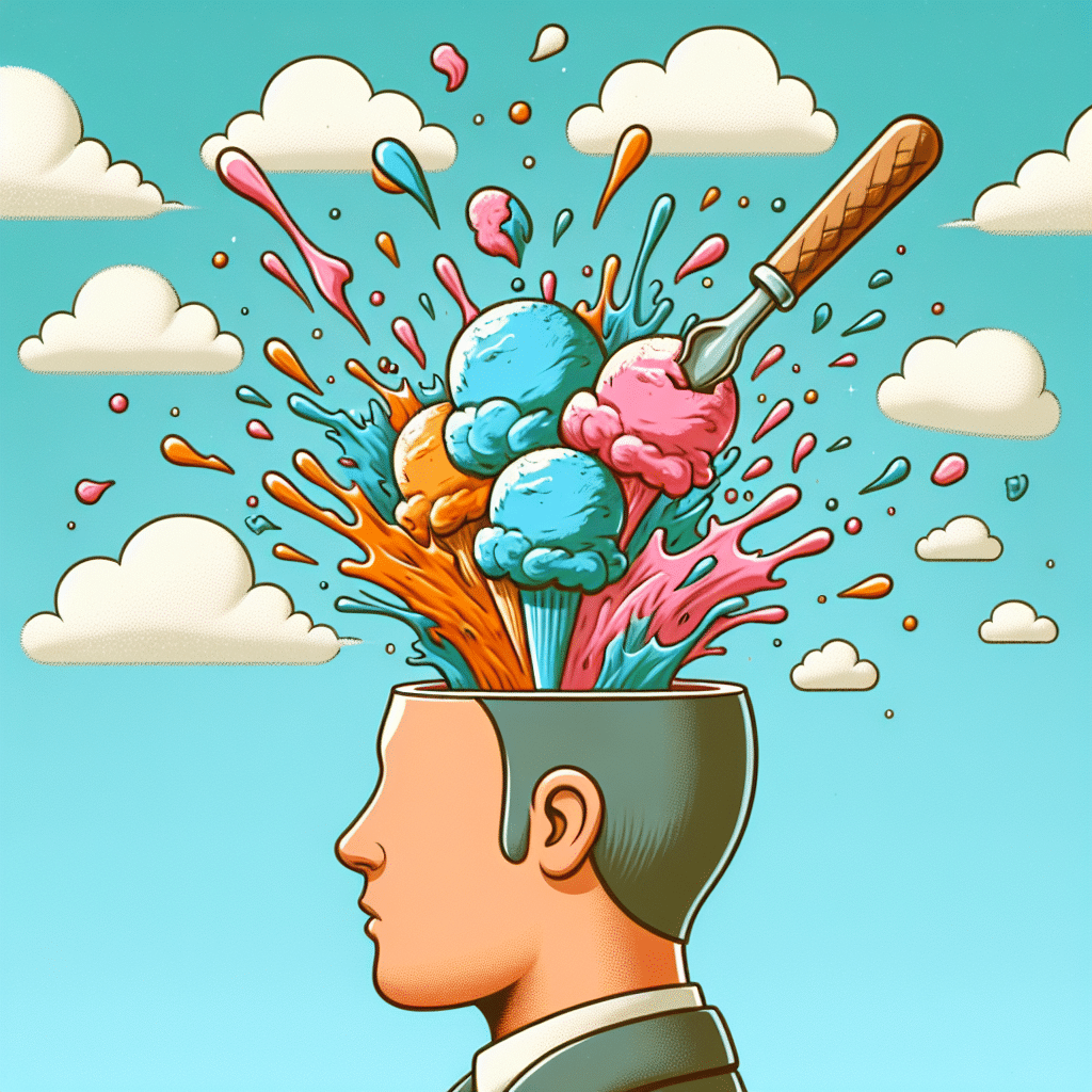 What is ice cream shooting in your head called