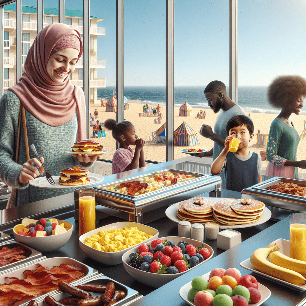 What is in sand castle resort virginia beach breakfast