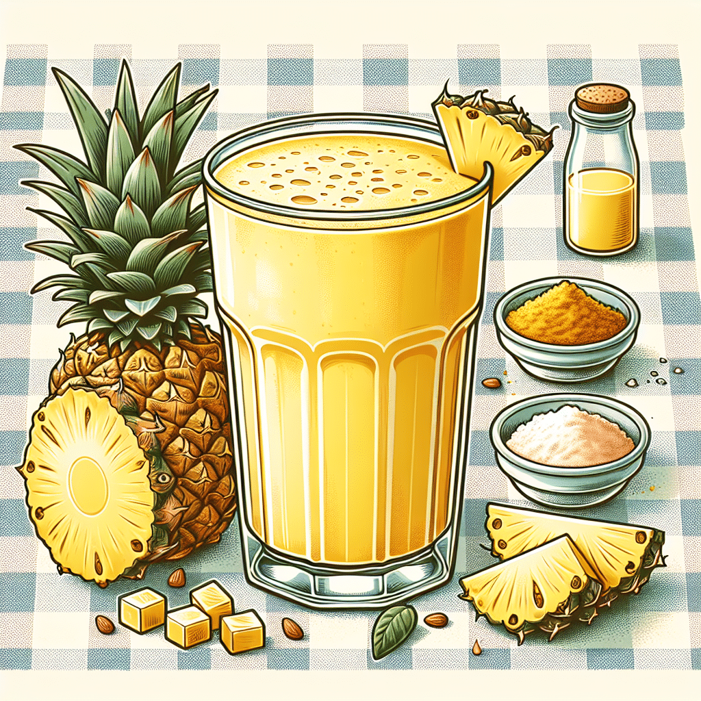 What is in the pineapple refresher base smoothie king