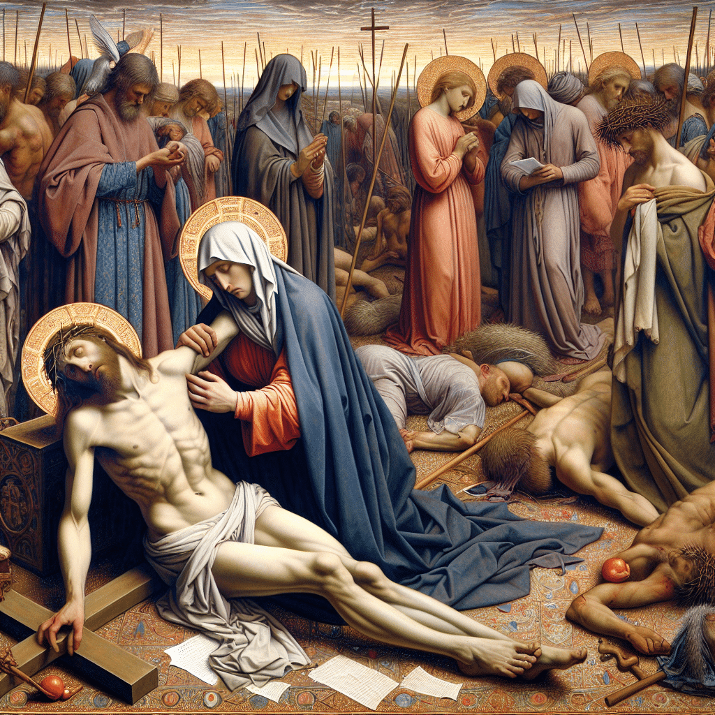 What is innovative about the lamentation of christ