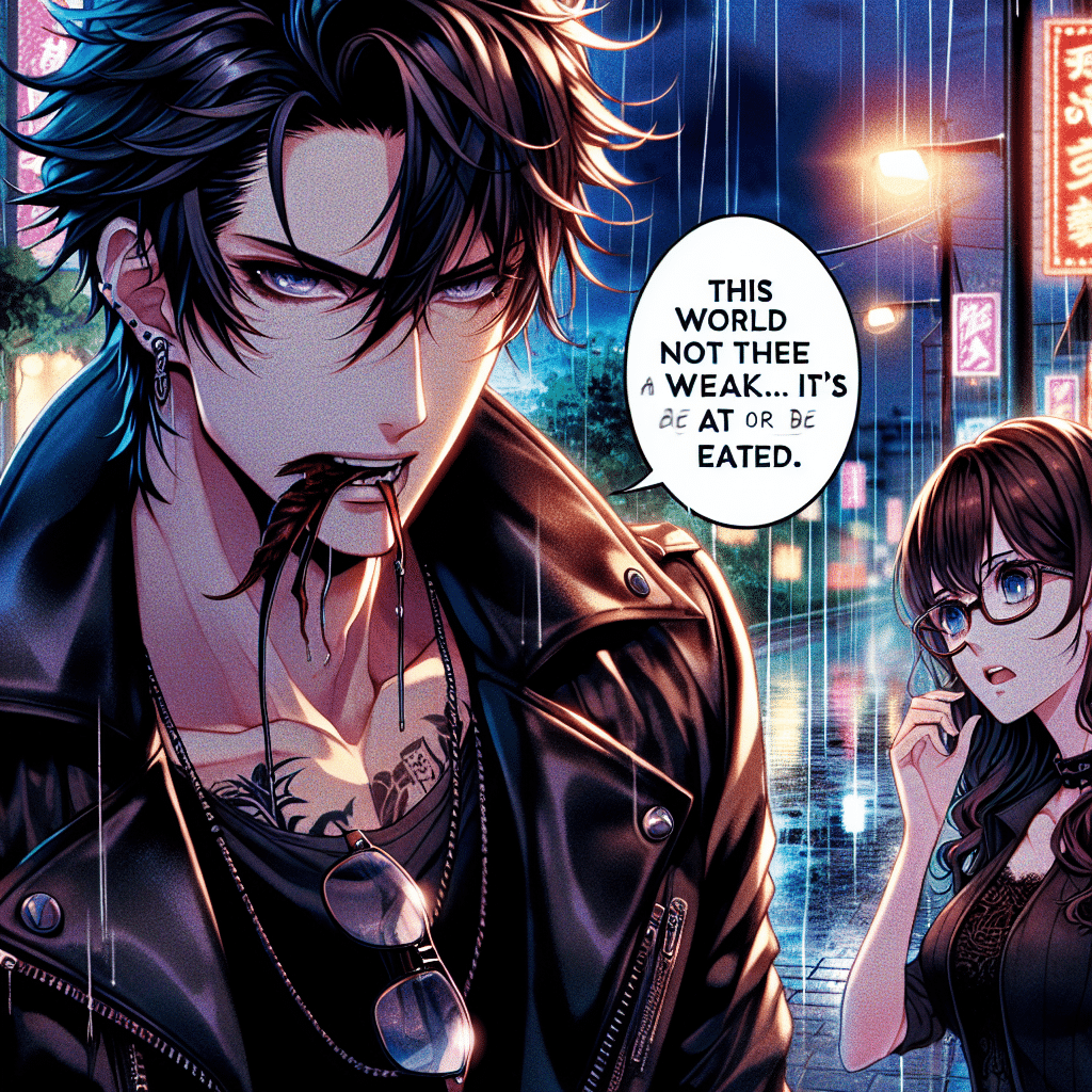 What is it called when characters are edgy in anime